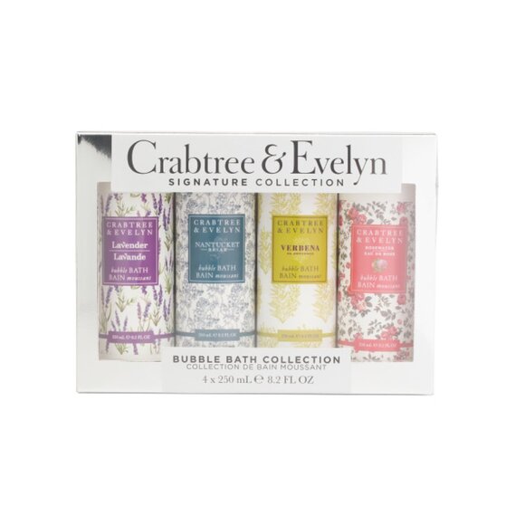 CRABTREE & EVELYN multi 4pk Signature Assorted Everyday Bubble Bath Collection